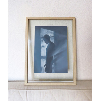 SHADOW BAN EN AZUL ACERO PRINT - Daniel El Dibujo