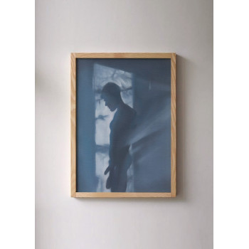 SHADOW BAN EN AZUL ACERO PRINT - Daniel El Dibujo