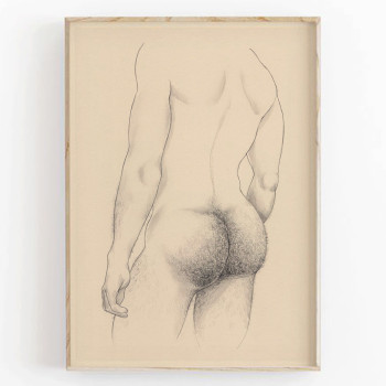 MALE STUDY N.2 PRINT - Daniel El Dibujo