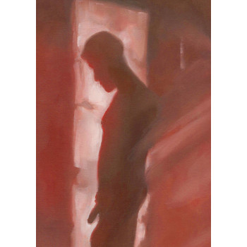 SHADOW BAN IN CARMESÍ PRINT - Daniel El Dibujo