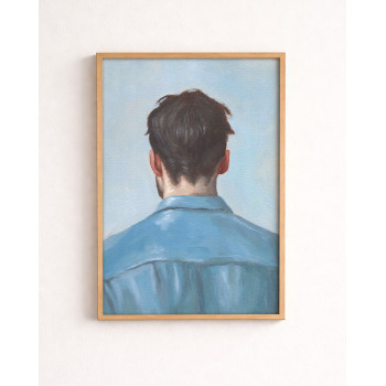 TÍMIDO AZUL PÁLIDO PRINT - Daniel El Dibujo