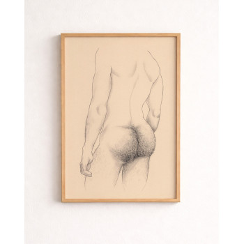 MALE STUDY N.2 PRINT - Daniel El Dibujo